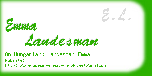 emma landesman business card